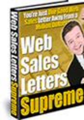Product picture Web Sales Letters Supreme w/ Master Resell Rights